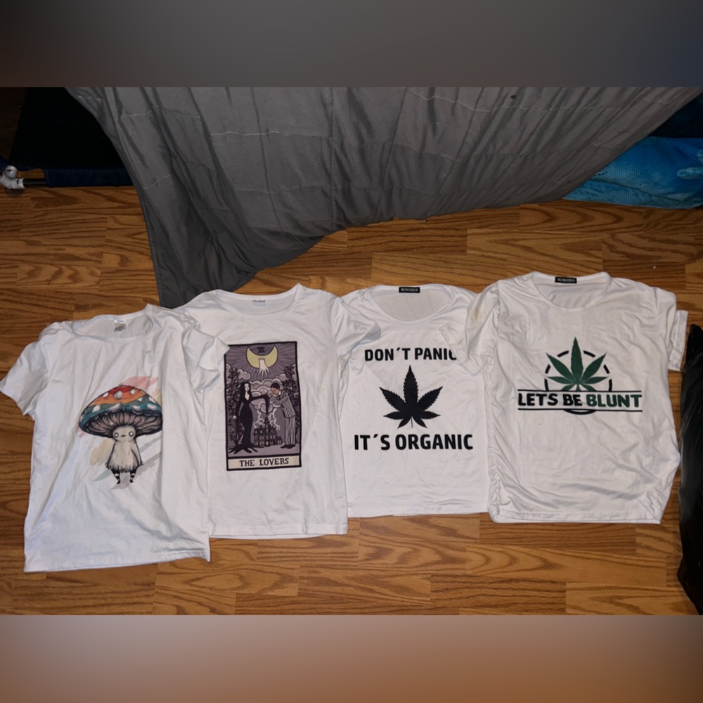 4 variety shirts